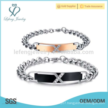 Stainless steel lover bracelets bangle